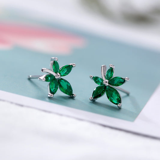 Niceshop - orecchini a fiore in argento