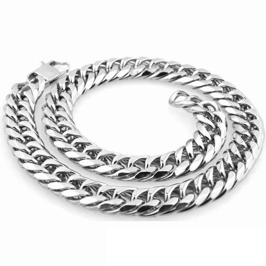 Niceshop - collana d'acciaio