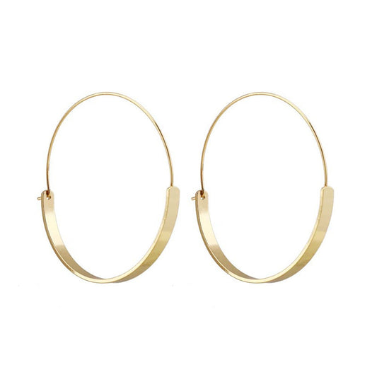 Niceshop - orecchini stile cerchio colore oro e argento