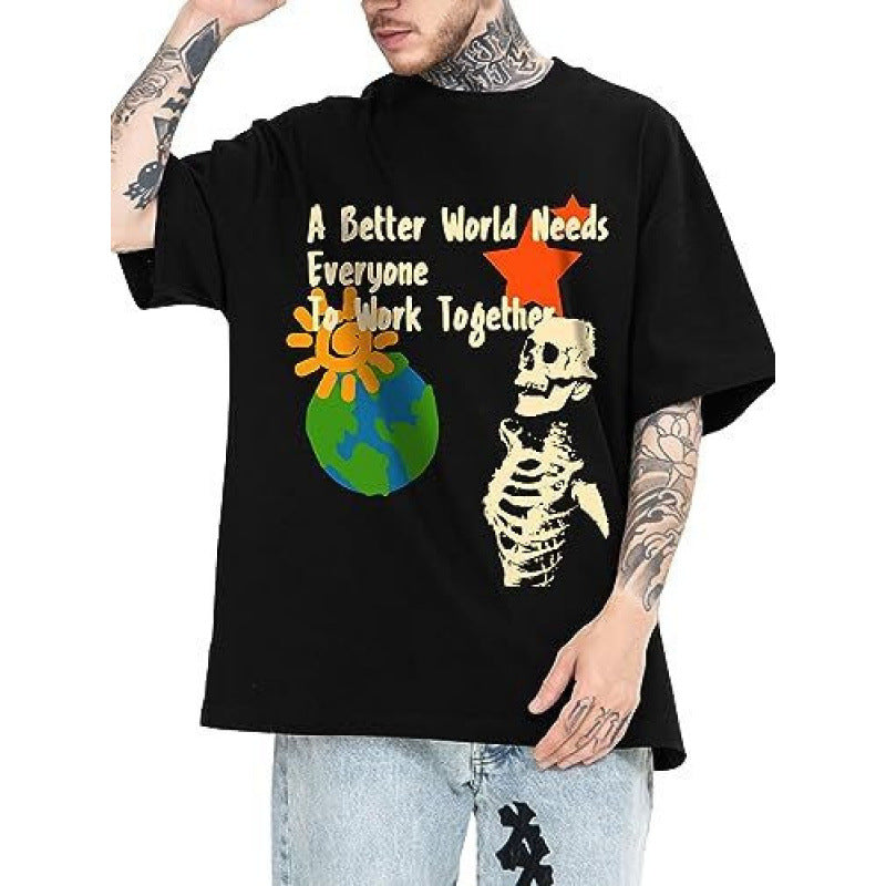 Niceshop - Maglia street teschio